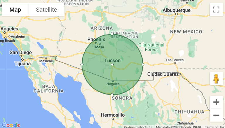 Arizona 120 onsite service area Tucson